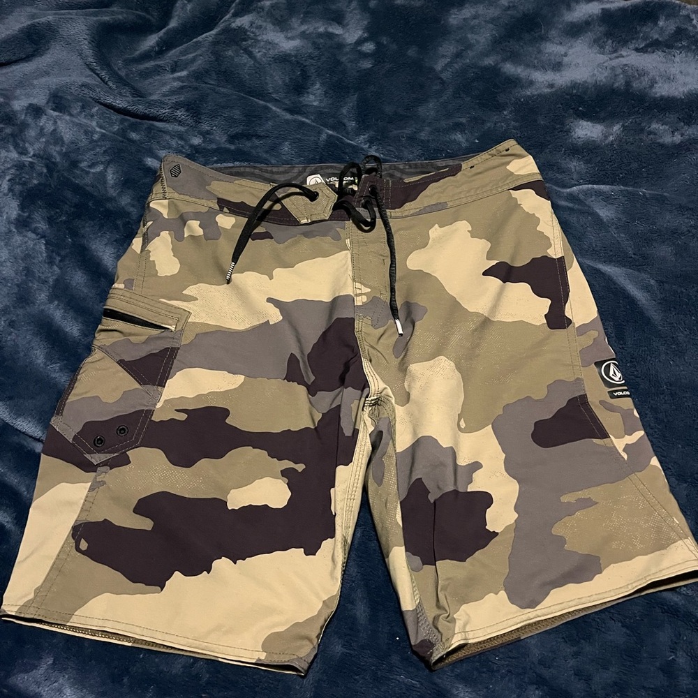 Volcom Men's Camo Swim Shorts